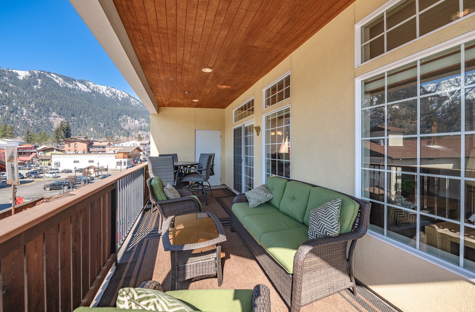 Deck view toward the Cascades