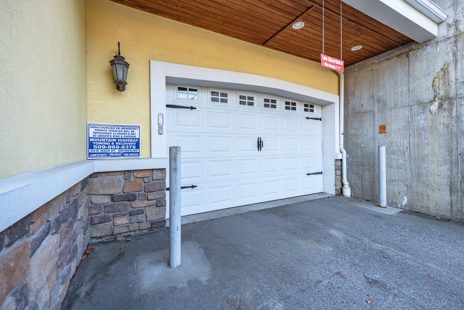 Garage and driveway